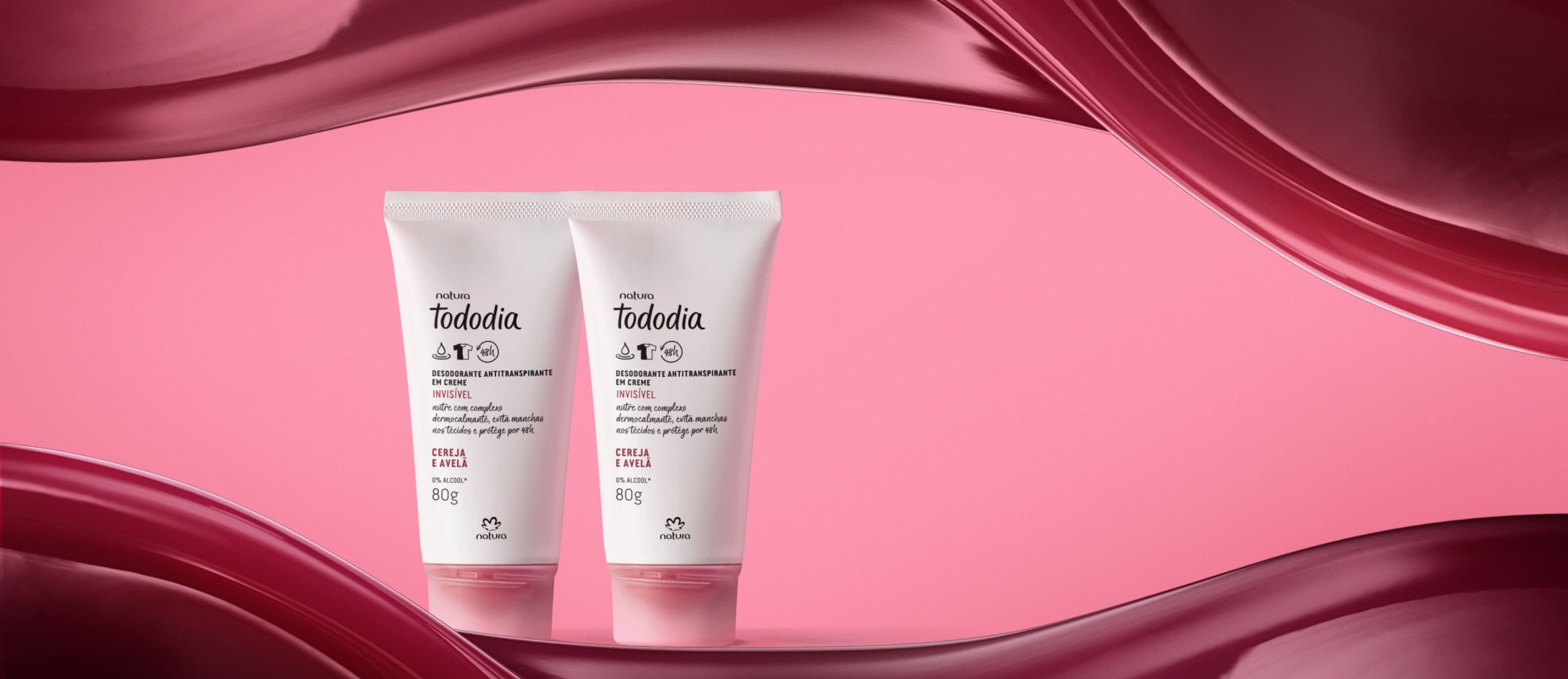 Kit Desodorante Antitranspirante em Creme Tododia Cereja e Avelã (2 unidades) 1 Kit Desodorante Antitranspirante em Creme Tododia Cereja e Avela 2 scaled