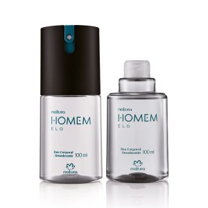 Kit Desodorante Corporal Natura Homem Elo com Refil (2 produtos)