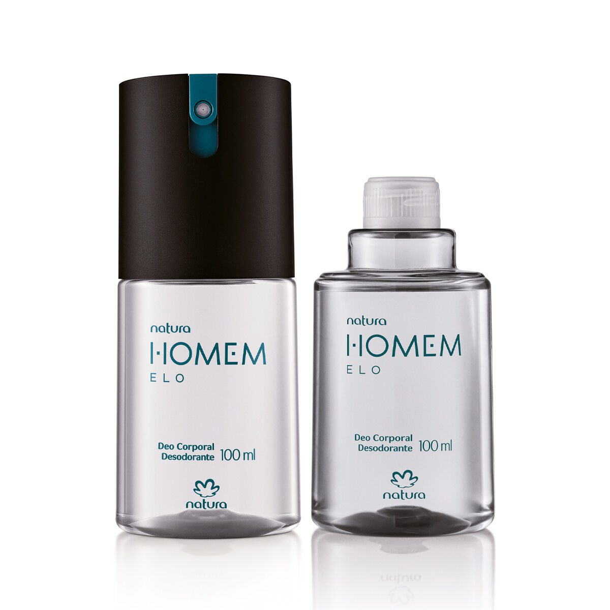 Kit Desodorante Corporal Natura Homem Elo com Refil 2 produtos