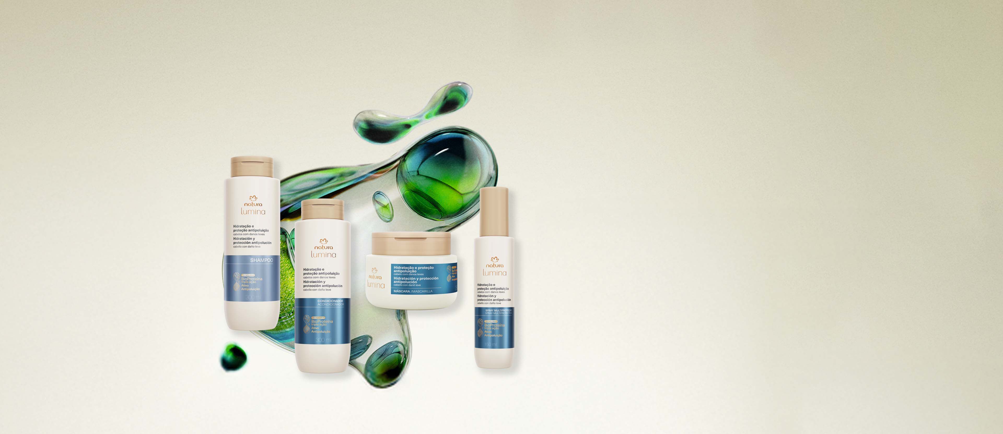 Kit Lumina Hidratacao e Protecao Antipoluicao