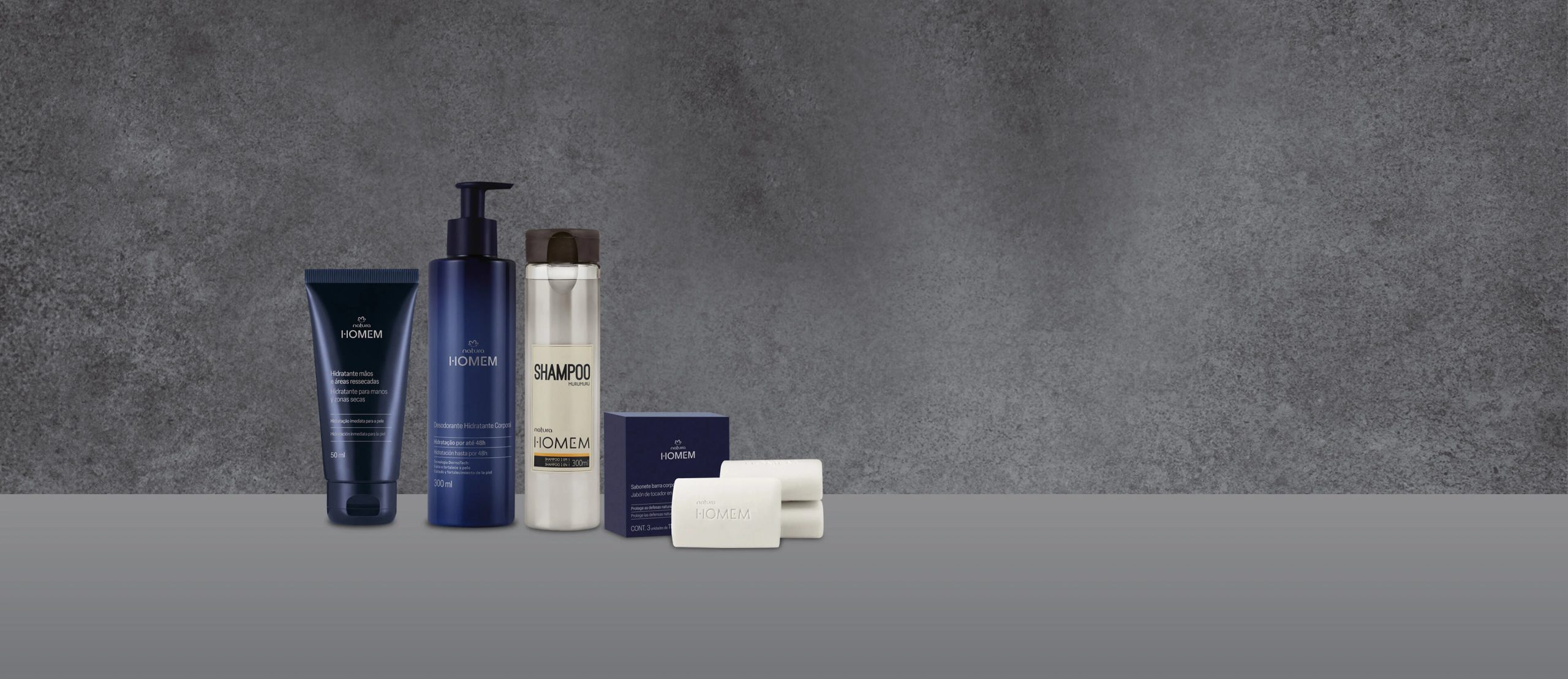 Kit Natura Homem Cuidados Pessoais 4 produtos scaled