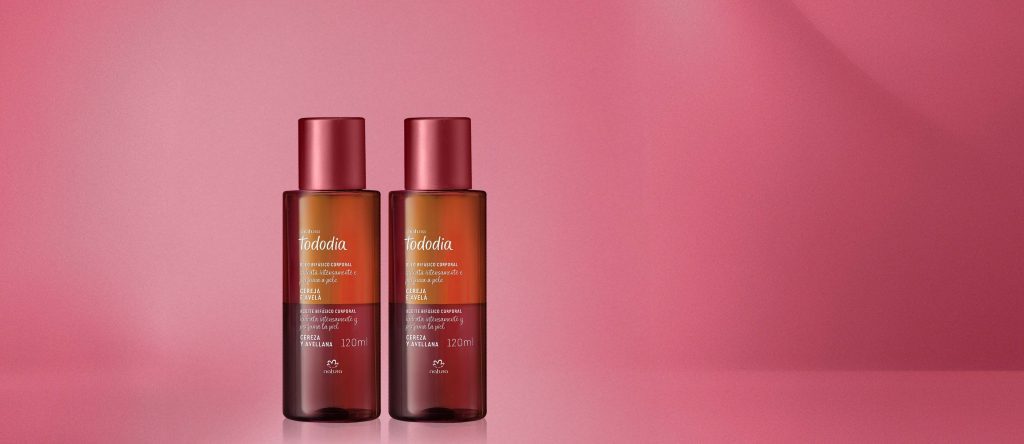 Kit Óleo Corporal Bifásico Tododia Cereja e Avelã