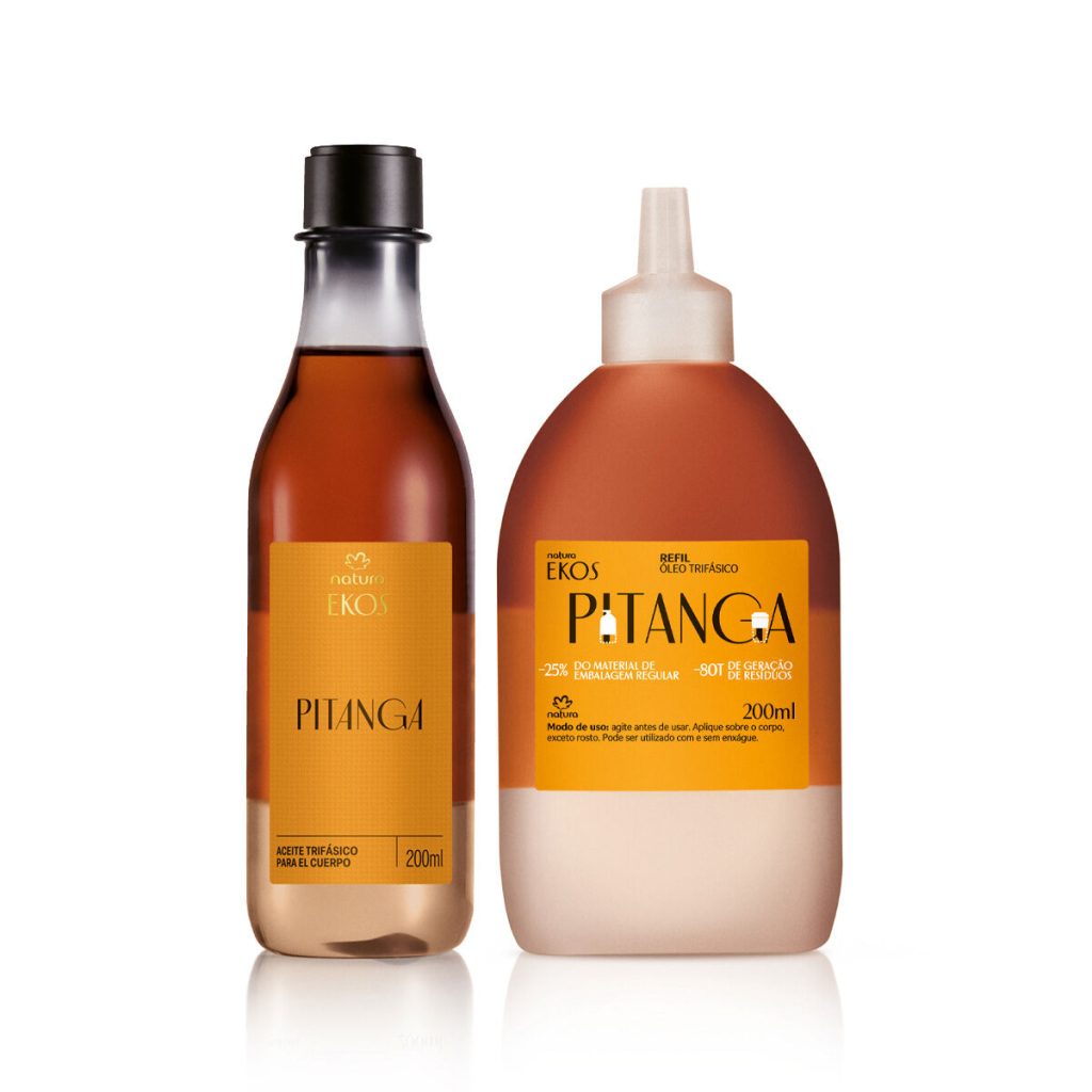 Kit Óleo Trifásico Desodorante Corporal Ekos Pitanga com Refil