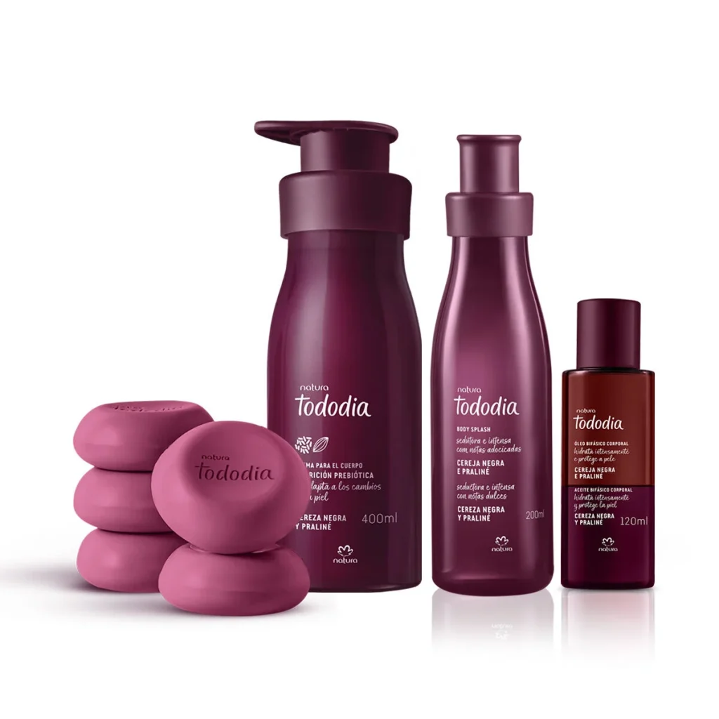 Kit Ritual Banho e Perfumação Tododia Cereja Negra e Praliné