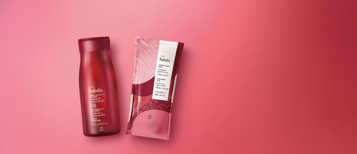 Kit Sabonete Liquido em Gel Tododia Cereja e Avela com