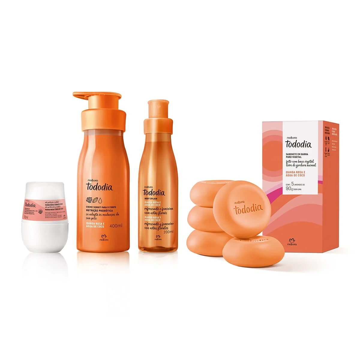 Kit Tododia Manga Rosa e Agua de Coco