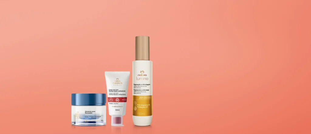Kit Verão Protetor Solar, Hidratante Facial e Spray Capilar
