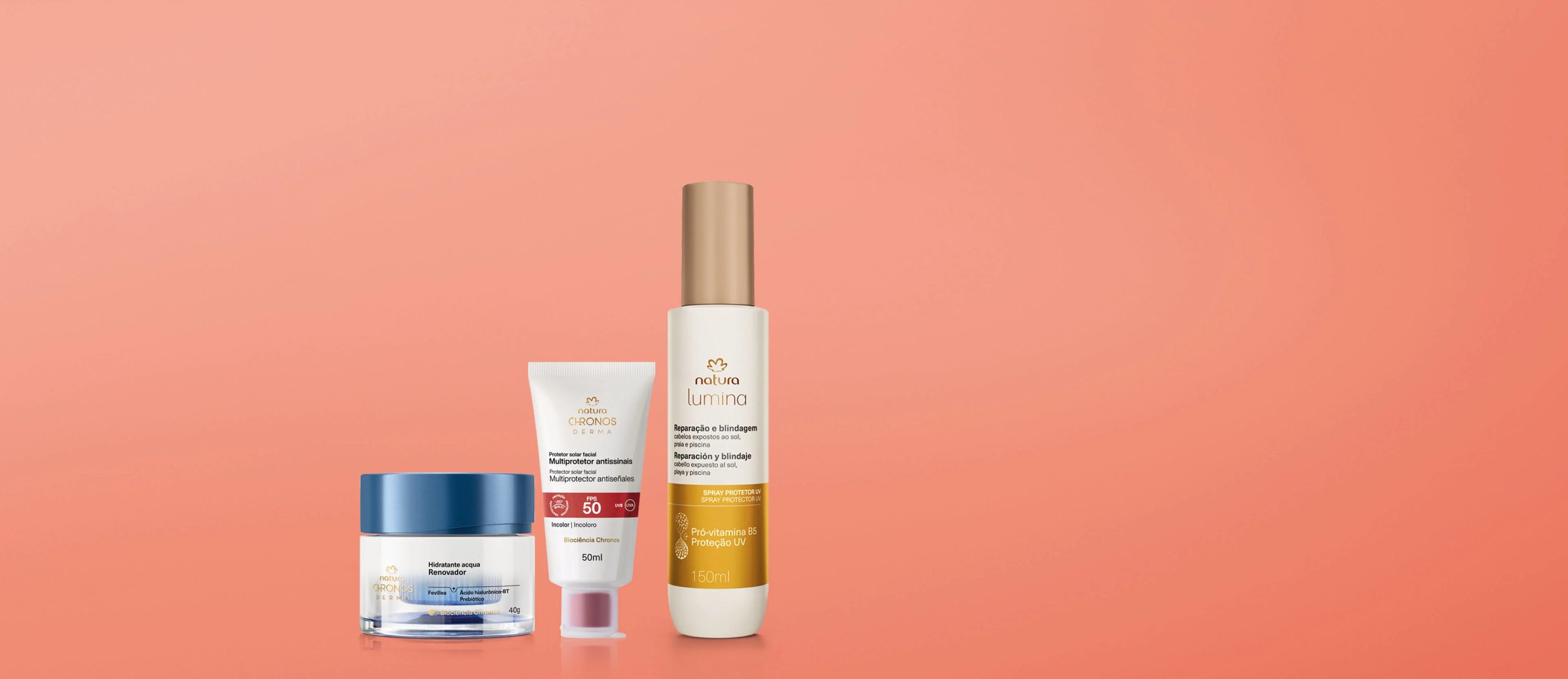 Kit Verao Protetor Solar Hidratante Facial e Spray Capilar scaled