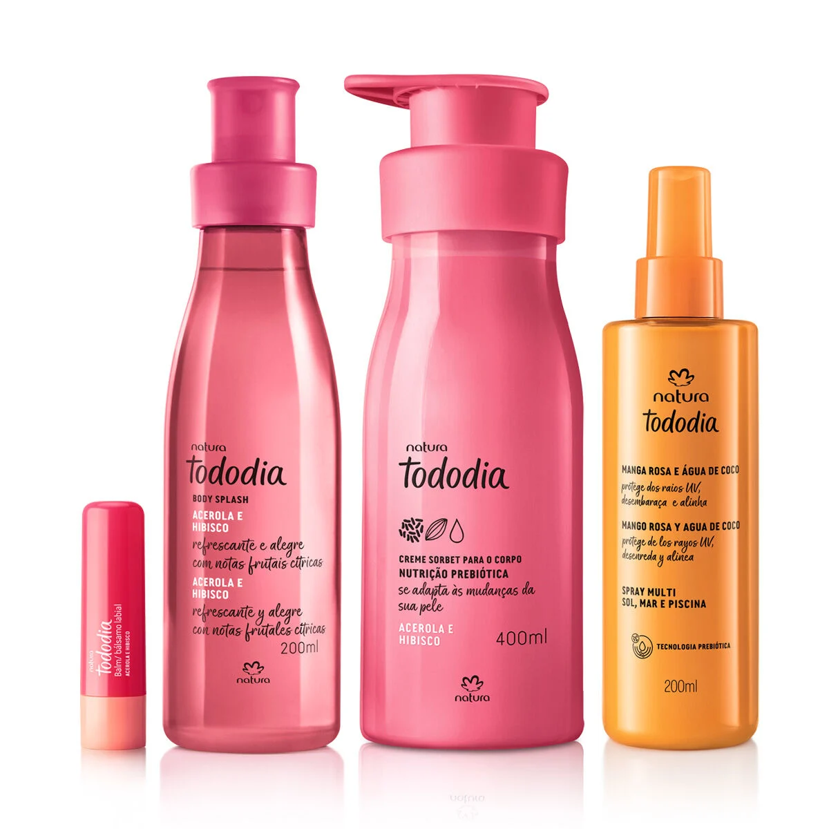 Kit Verao Tododia Acerola e Hibisco com Spray Multi Sol