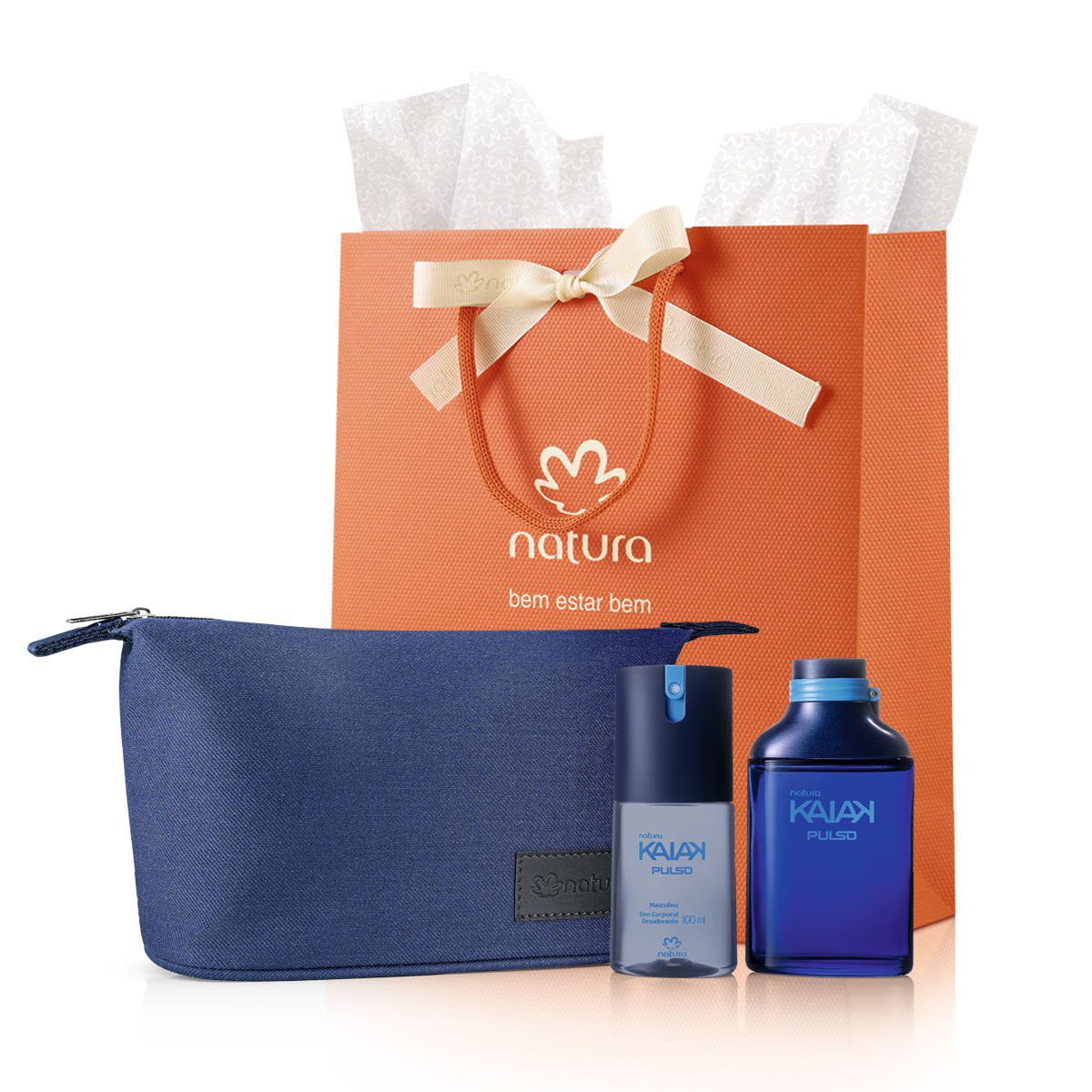Presente Dia dos Namorados Kaiak Pulso Masculino com necessaire