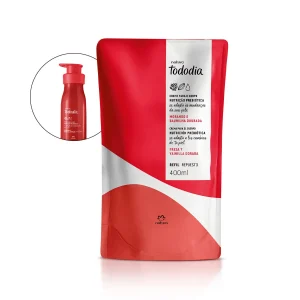 Refil Creme Desodorante Nutritivo para o Corpo Tododia Morango e Baunilha Dourada