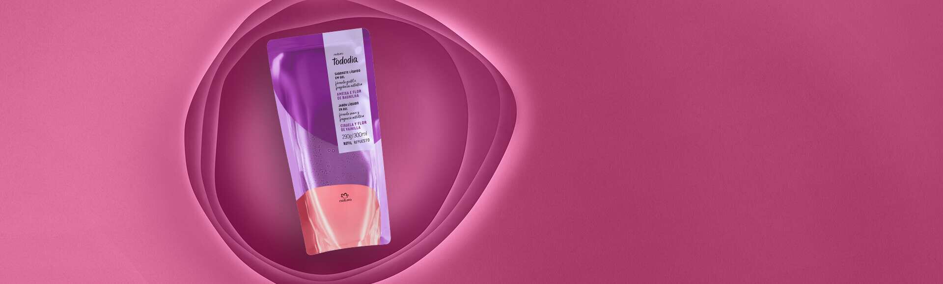 Refil Sabonete Liquido em Gel Tododia Ameixa e Flor de