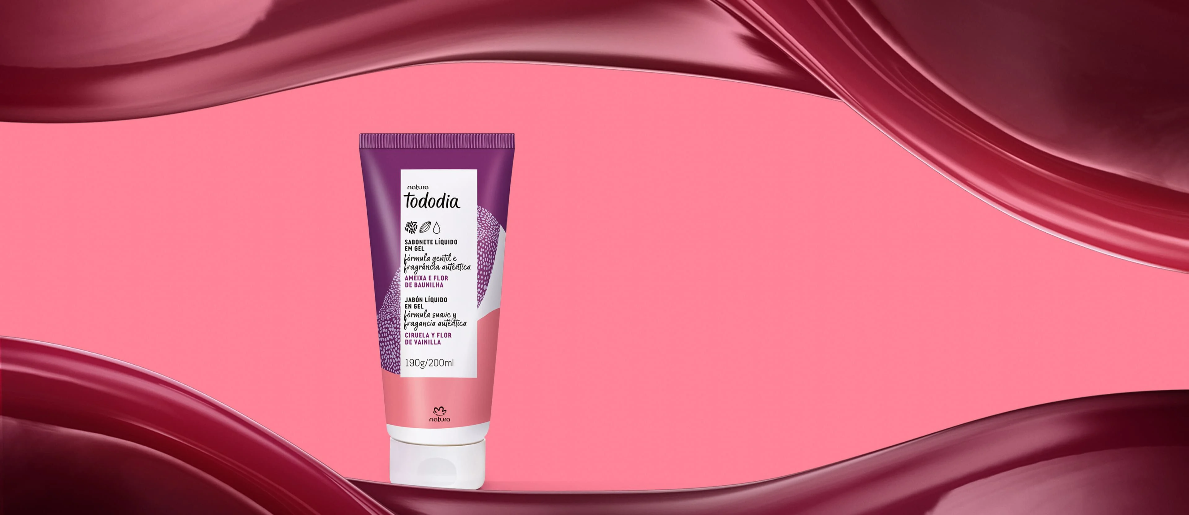 Sabonete Liquido em Gel Tododia Ameixa e Flor de Baunilha