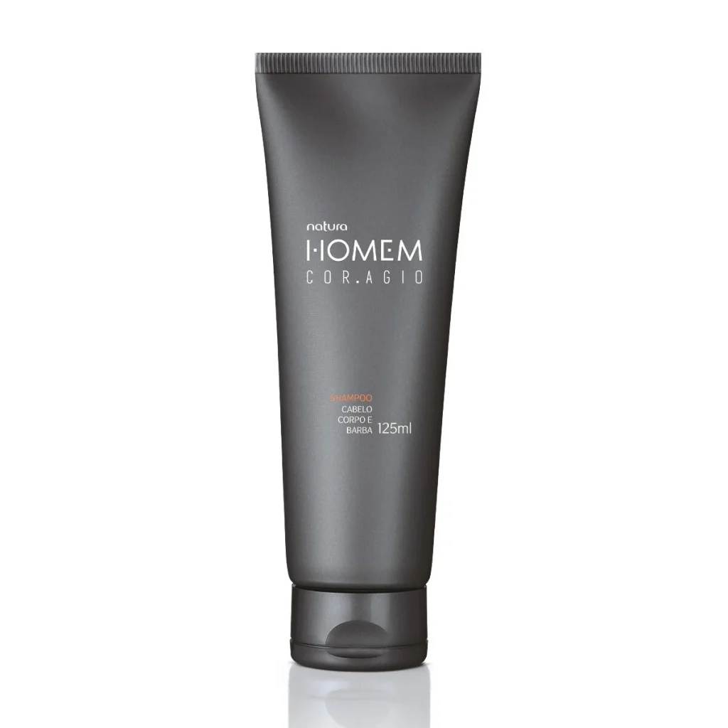 Shampoo Cabelo, Corpo e Barba Natura Homem Cor.agio