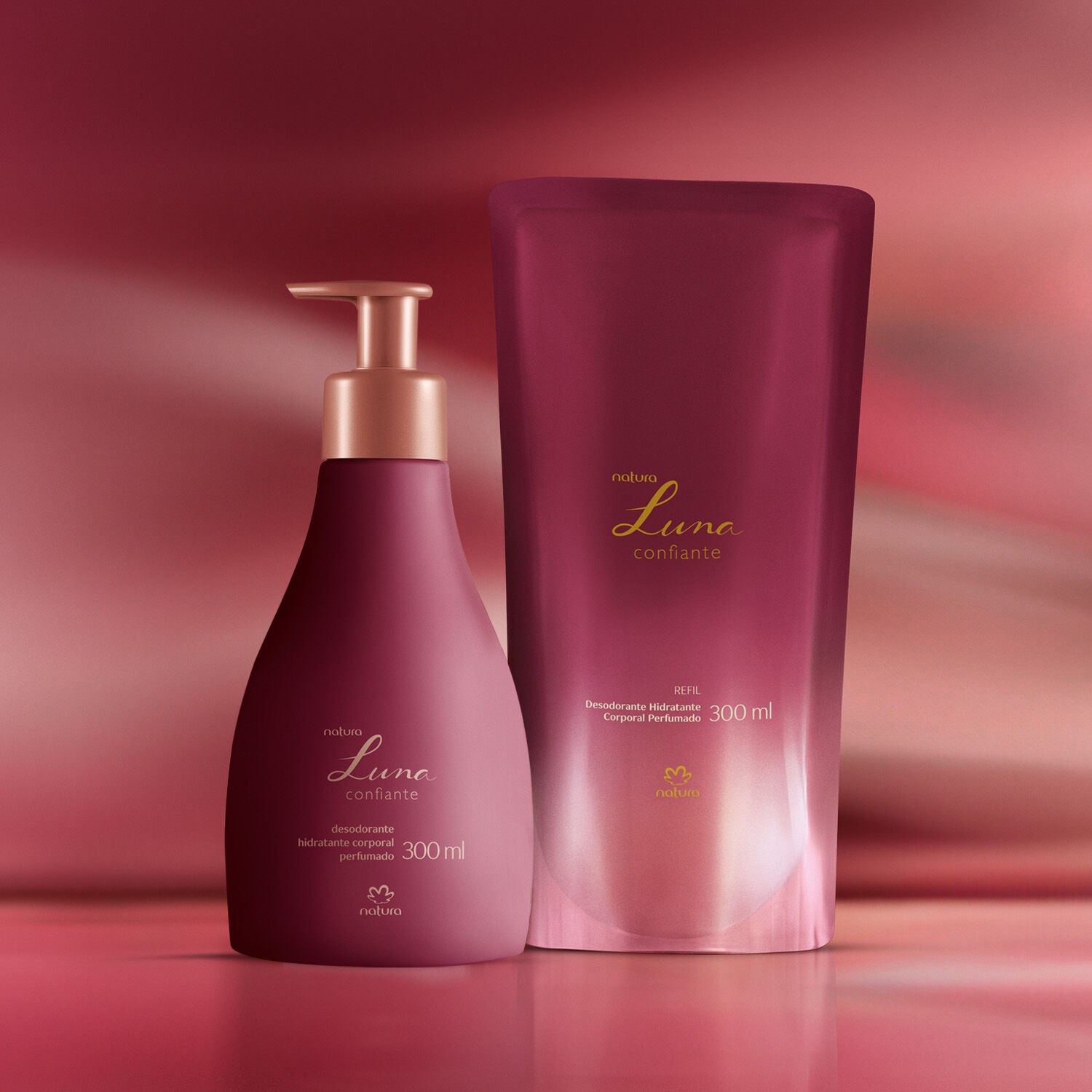 1777954913 231 Desodorante Hidratante Corporal Perfumado Luna Confiante com Refil
