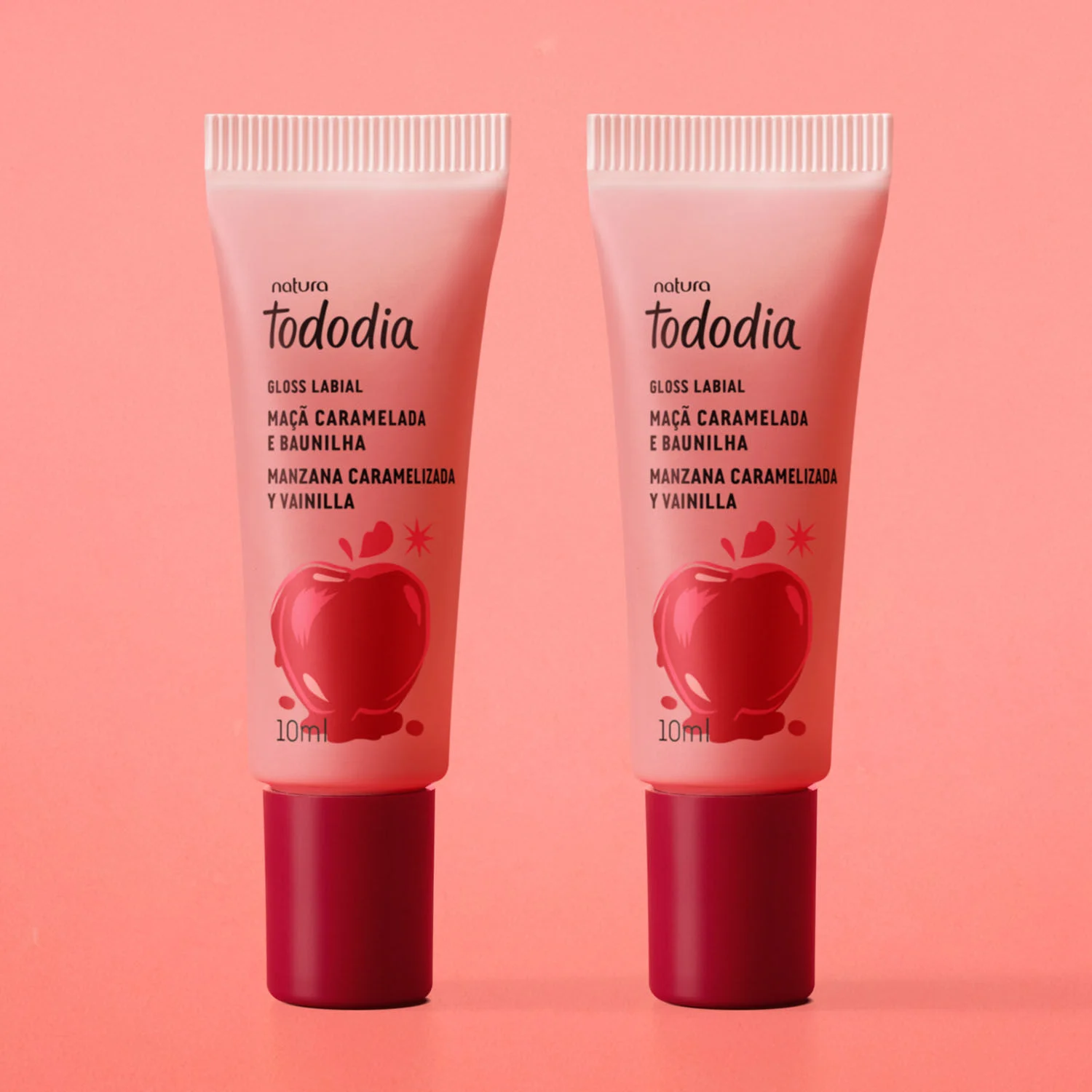 1779456325 552 Kit Gloss Labial Tododia Maca Caramelada e Baunilha