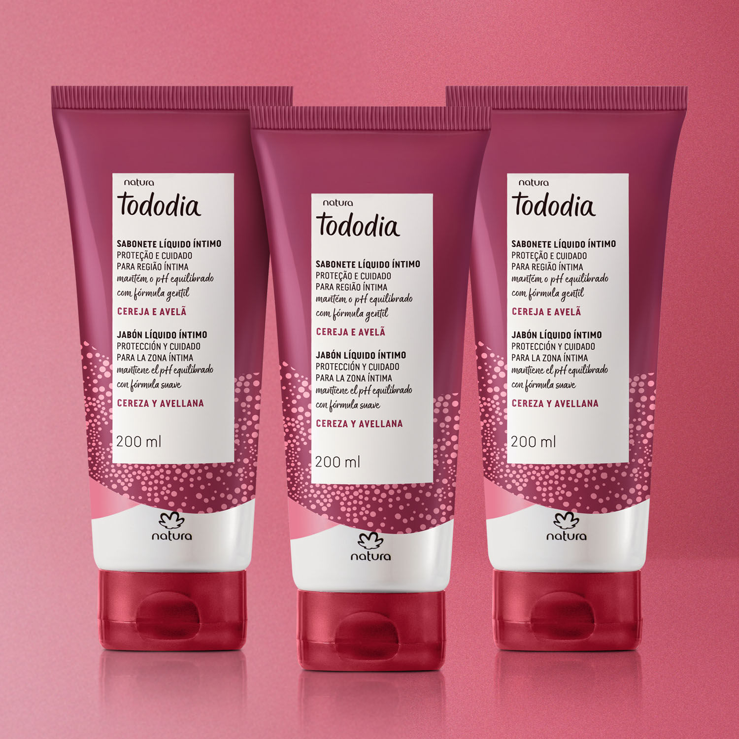 Kit Sabonete Líquido Íntimo Tododia Cereja e Avelã 3 1779461833 615 Kit Sabonete Liquido Intimo Tododia Cereja e Avela