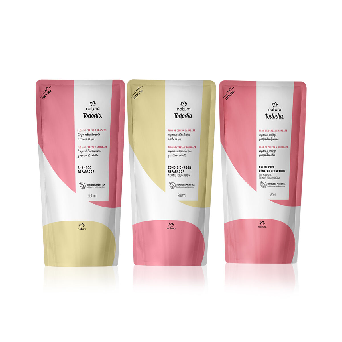 1779495557 299 Kit Refil Natura Tododia Shampoo Condicionador e Creme para Pentear