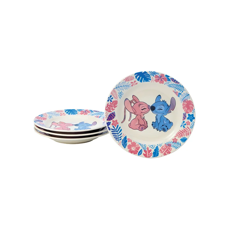 Kit 4 Pratos Rasos Stitch