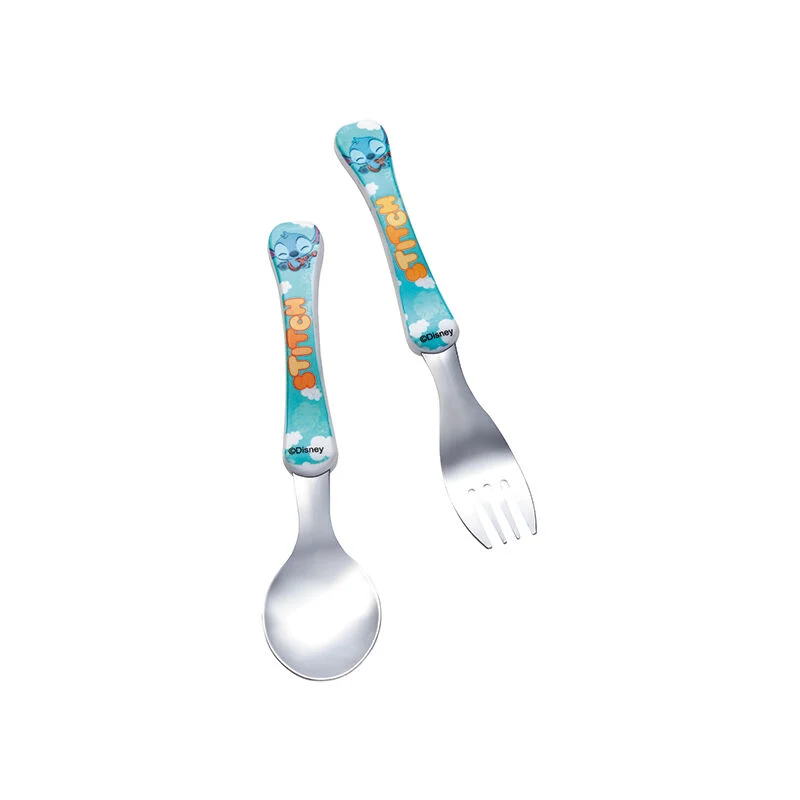 Kit Colher e Garfo Baby Stitch
