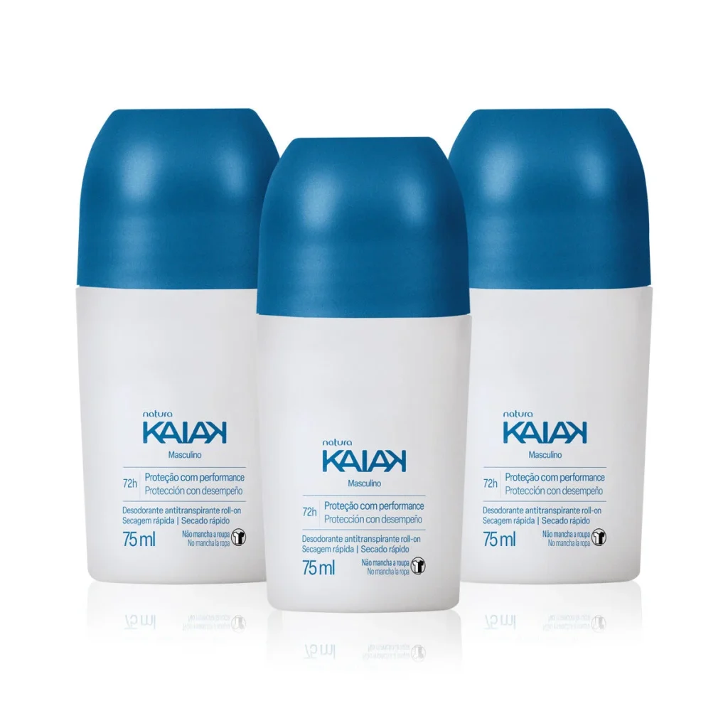 Kit Desodorante Antitranspirante Roll-on Kaiak Masculino
