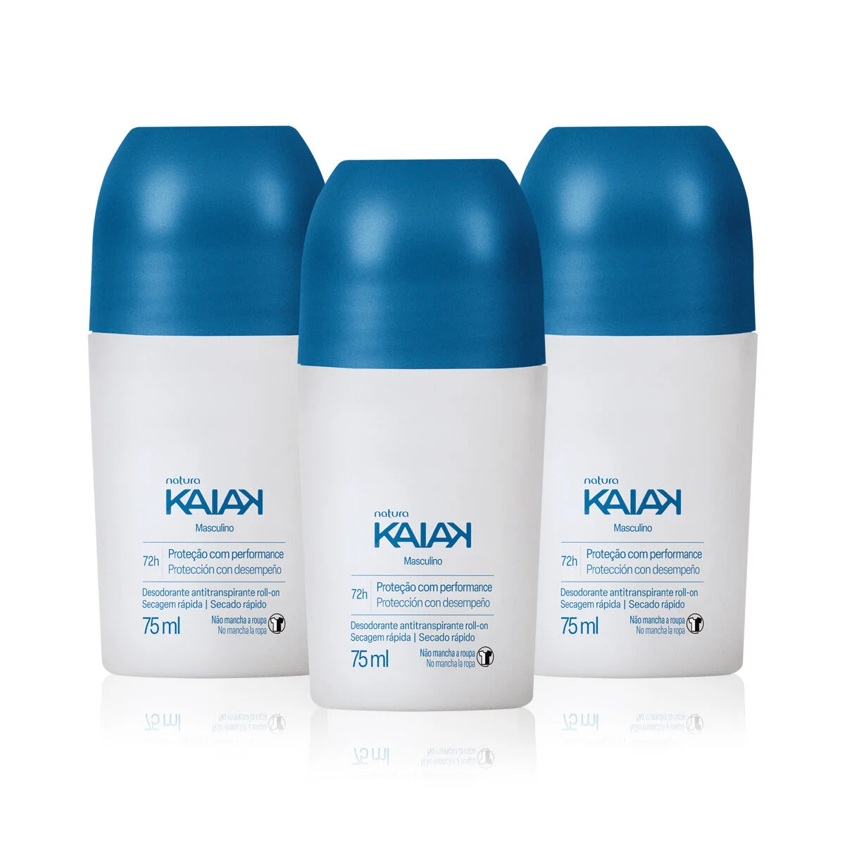 Kit Desodorante Antitranspirante Roll on Kaiak Masculino