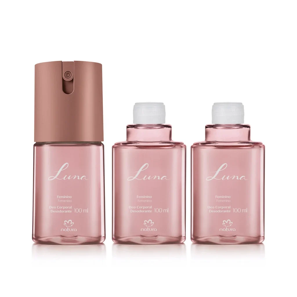 Kit Desodorante Corporal Luna Feminino (3 produtos)