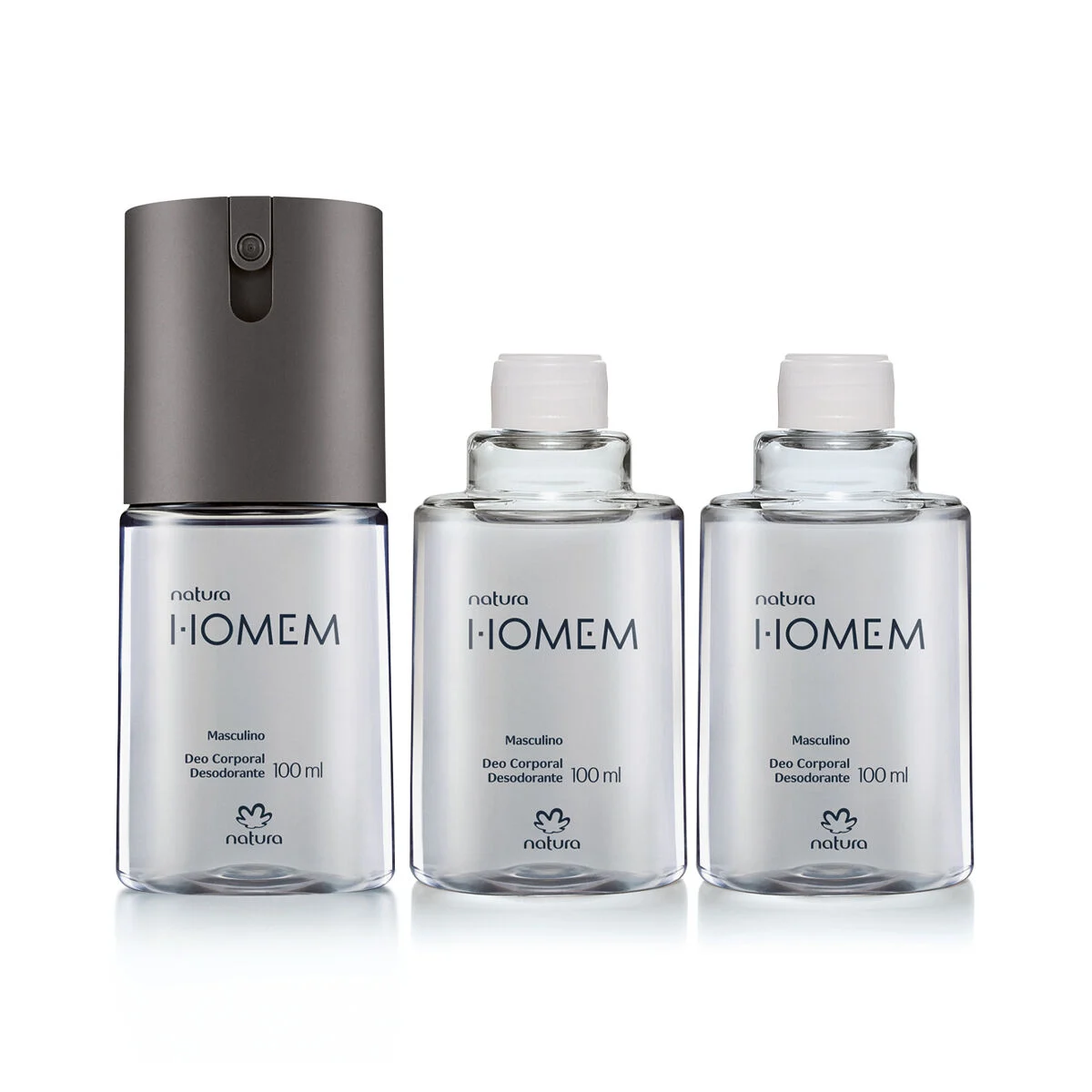 Kit Desodorante Corporal Natura Homem (3 produtos) 2 Kit Desodorante Corporal Natura Homem 3 produtos