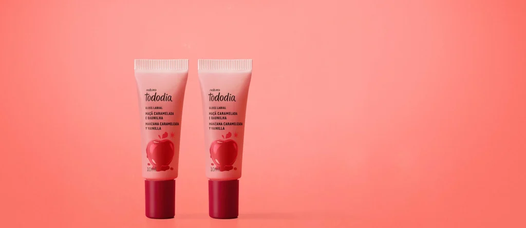 Kit Gloss Labial Tododia Maçã Caramelada e Baunilha