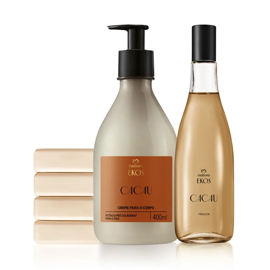 Kit Natura Ekos Cacau Banho, Hidratação e Perfumação