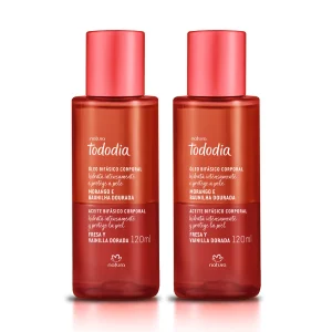 Kit Óleo Bifásico Tododia Morango e Baunilha Dourada [NATBRA-266502]