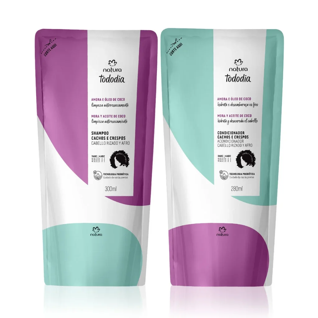 Kit Tododia Shampoo e Condicionador Cachos e Crespos