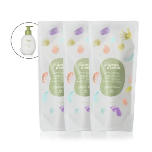 Kit Trio de Refis Hidratante Mamãe e Bebê