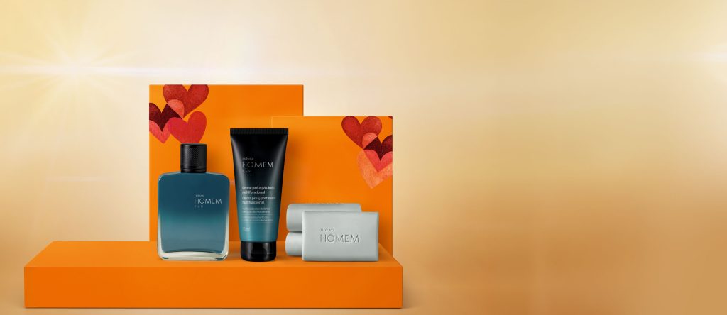 Presente Natura Homem Elo com caixa