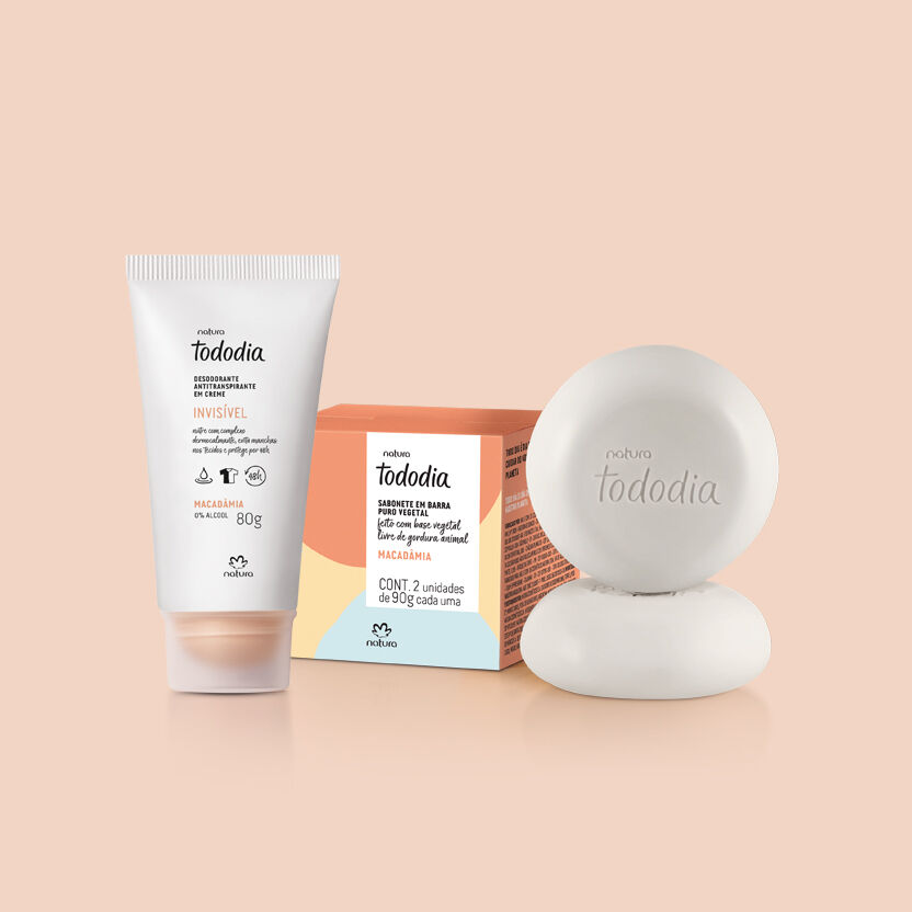 1781104105 258 Kit Tododia Macadamia Desodorante Antitranspirante em Creme e Sabonete