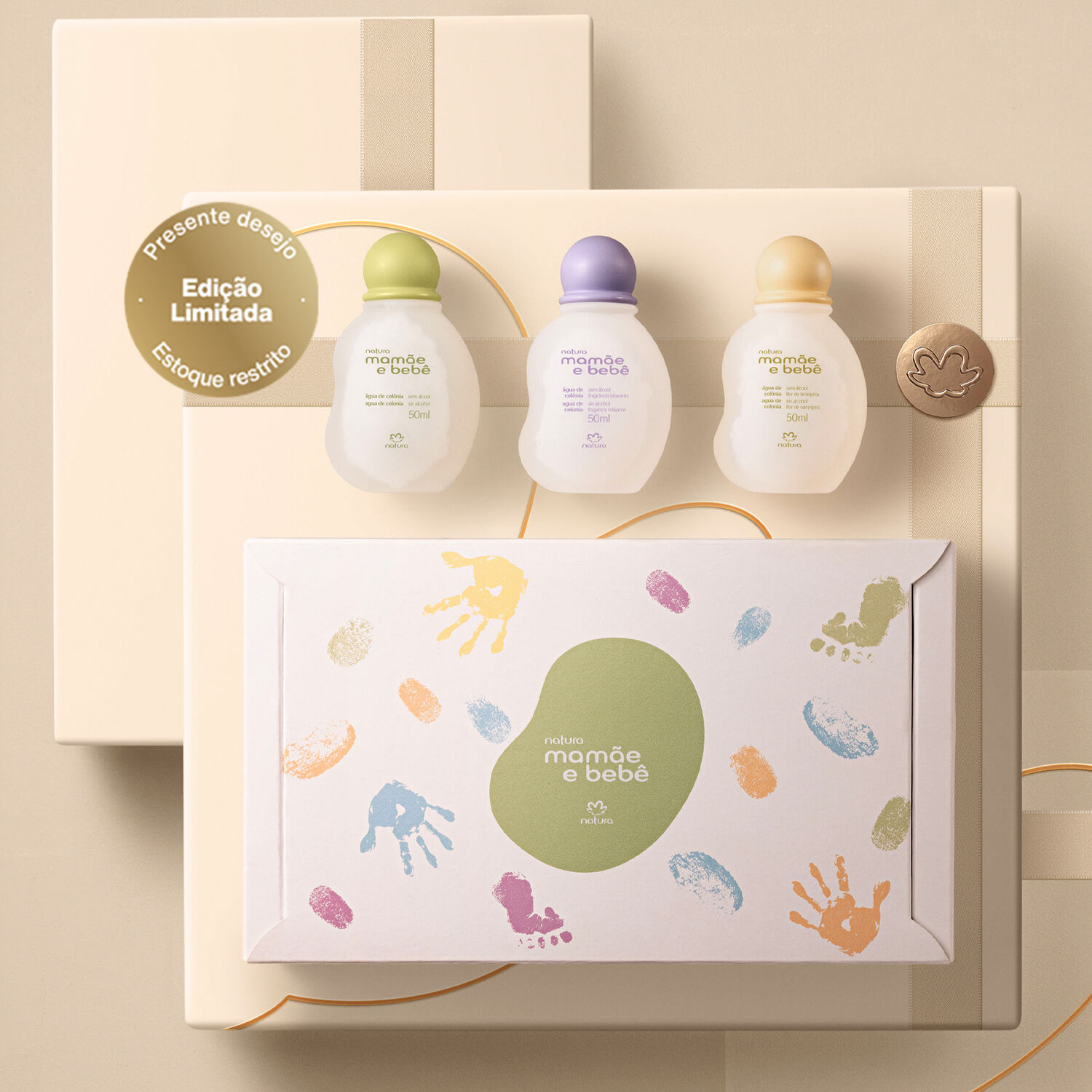 1781231468 10 Presente Natura Mamae e Bebe Trio de Colonias 3 produtos