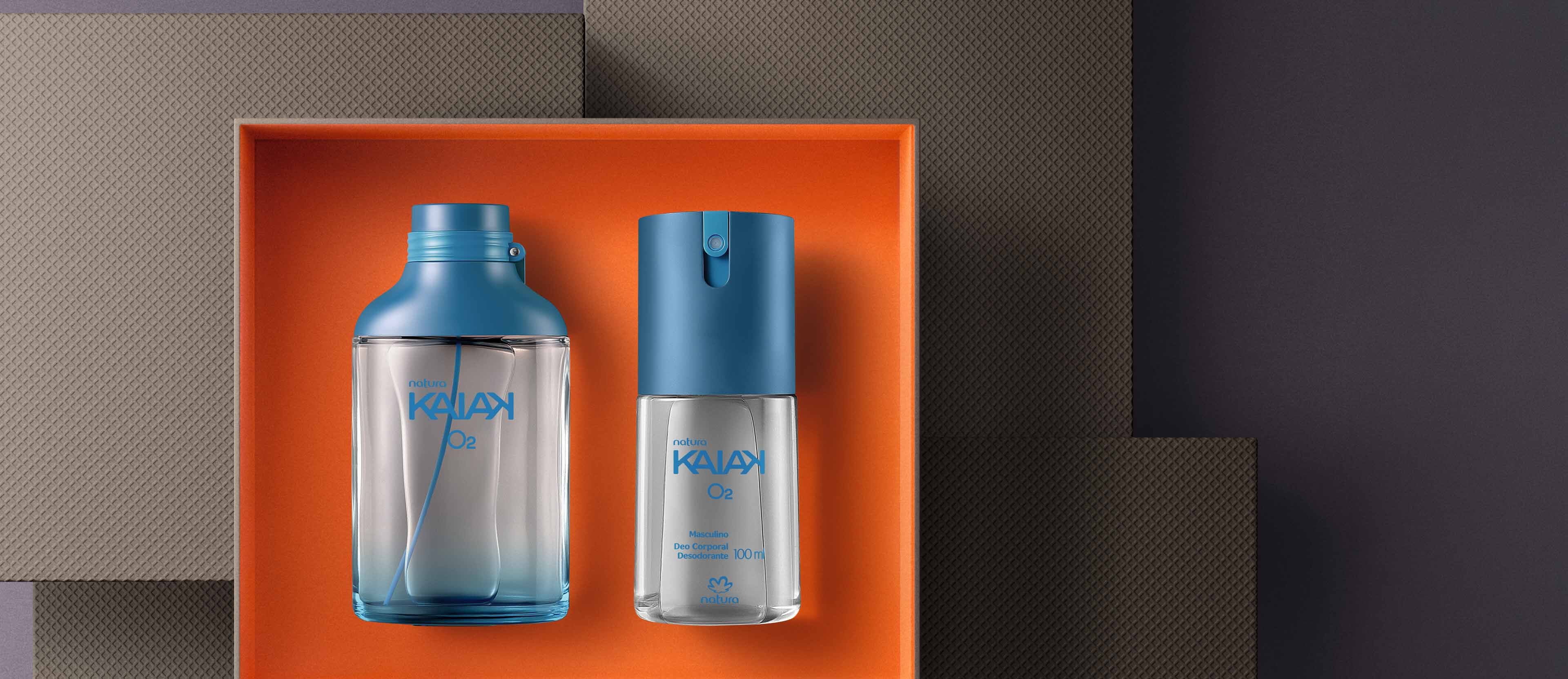 Kit Deo Colônia e Desodorante Corporal Kaiak O₂ 3 1782185218 573 Kit Deo Colonia e Desodorante Corporal Kaiak O₂