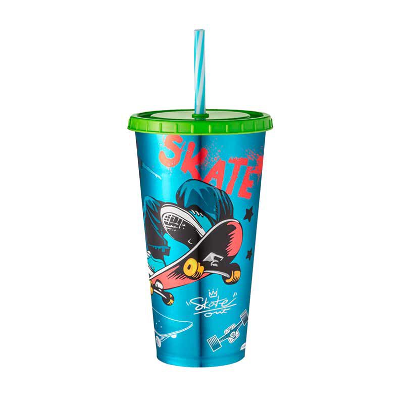 Copo Com Canudo Skate