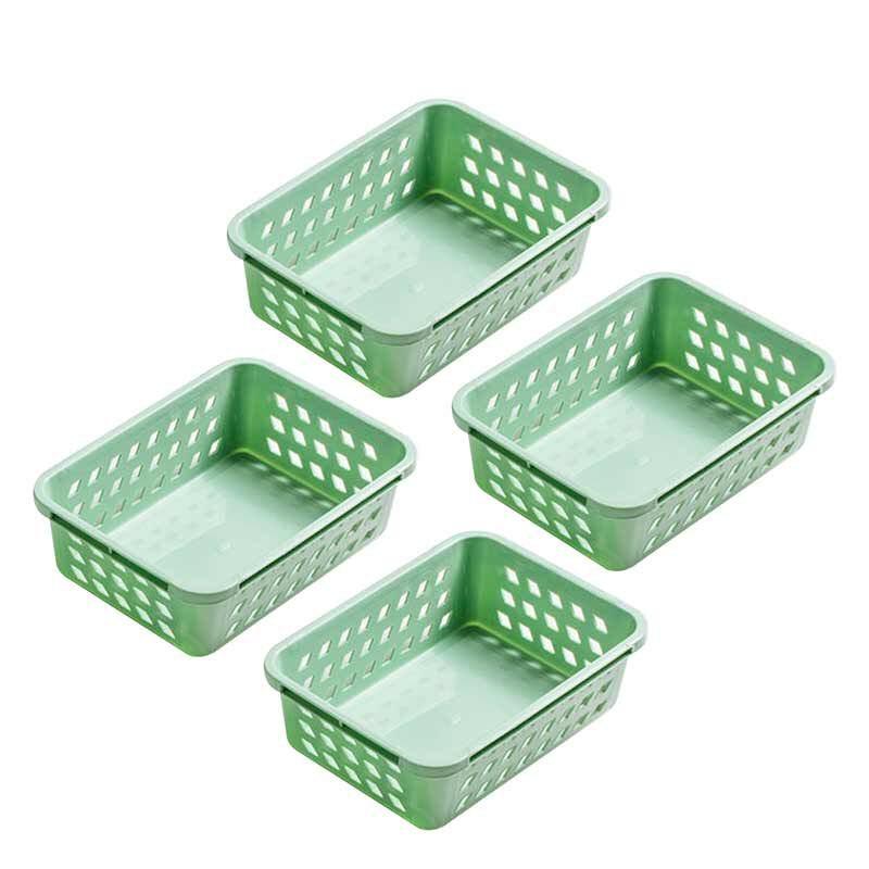 Jogo 4 Cestas Organizadoras Multiuso Verde Pistache
