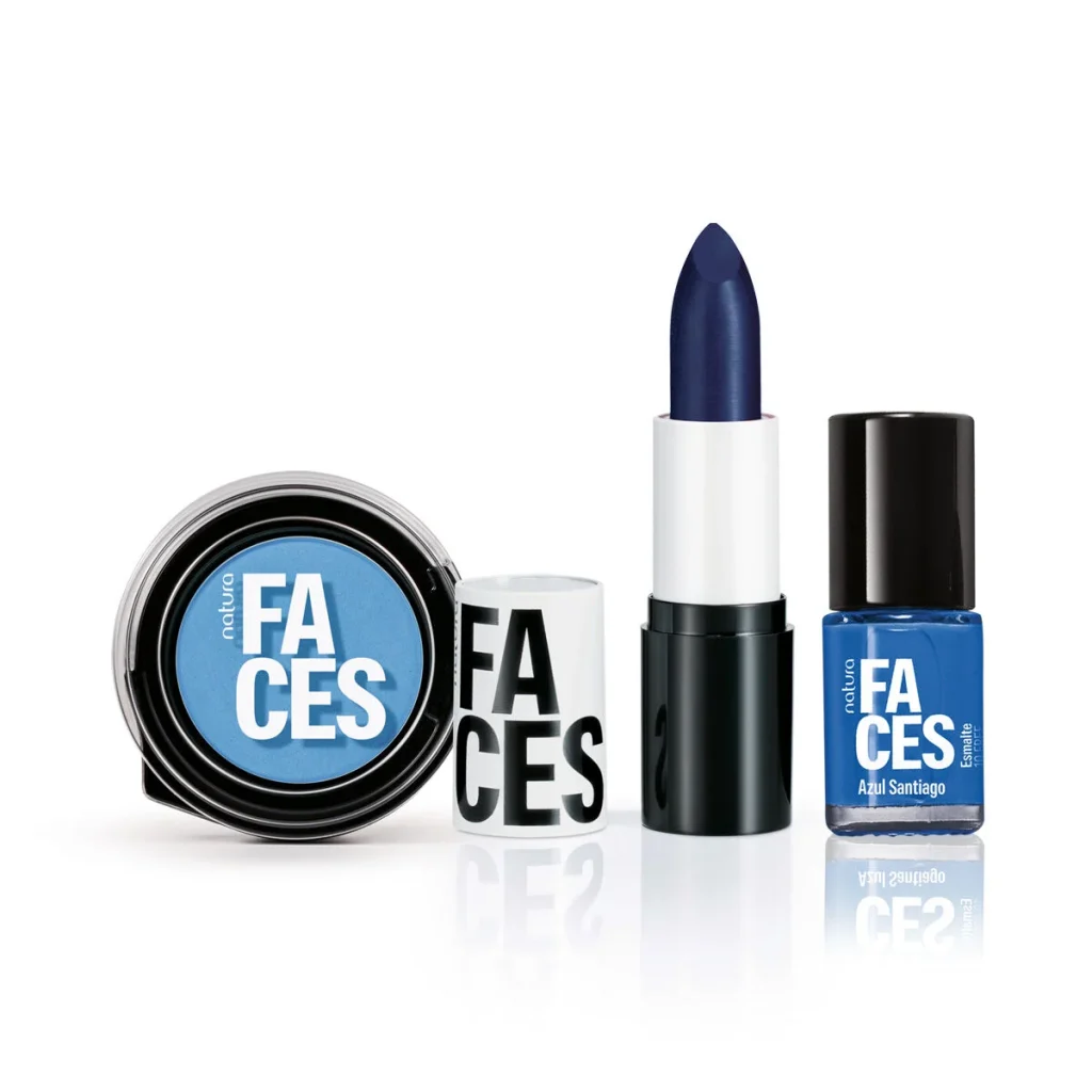 Kit Batom Matte, Esmalte e Sombra Azul Joy