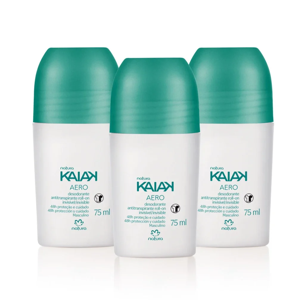 Kit Desodorante Antitranspirante Roll-On Natura Kaiak Aero
