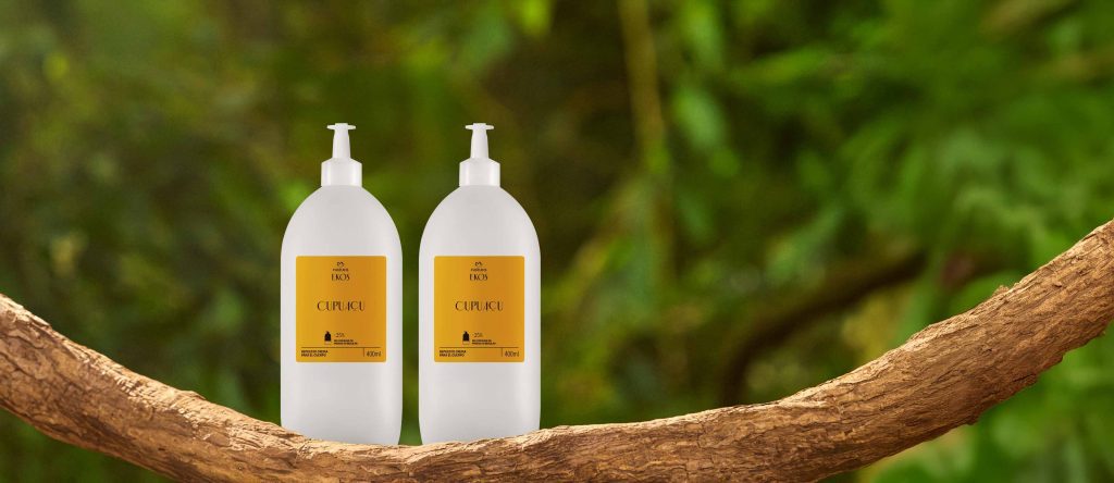 Kit Refil Creme Desodorante Hidratante Ekos Cupuaçu