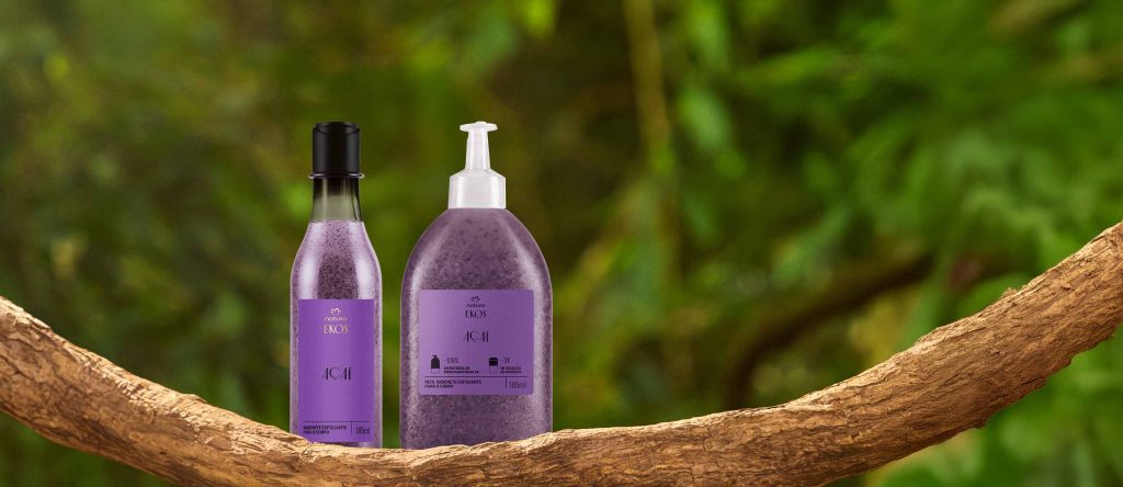 Kit Sabonete Líquido Esfoliante Ekos Açaí com Refil