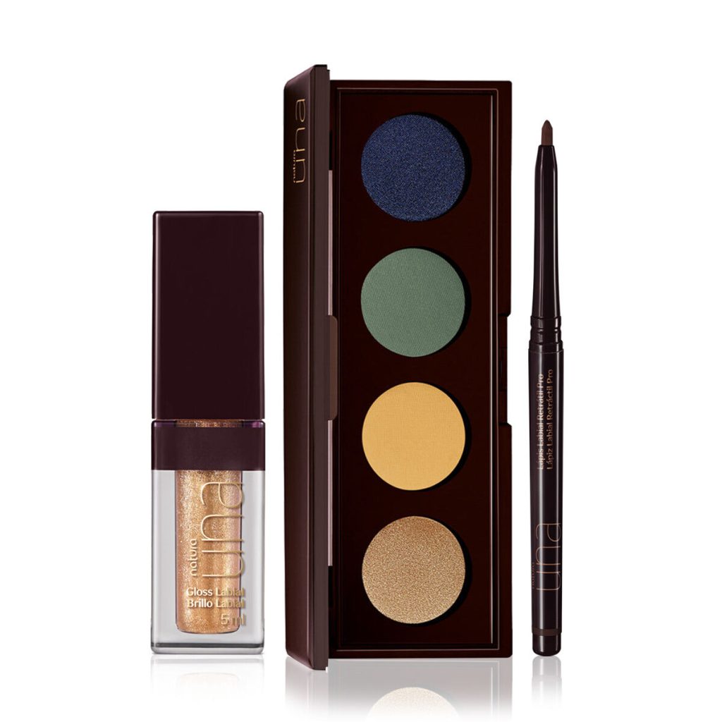 Kit Sombra, Gloss e Lápis Natura UNA Especial Copa do Mundo (3 produtos)