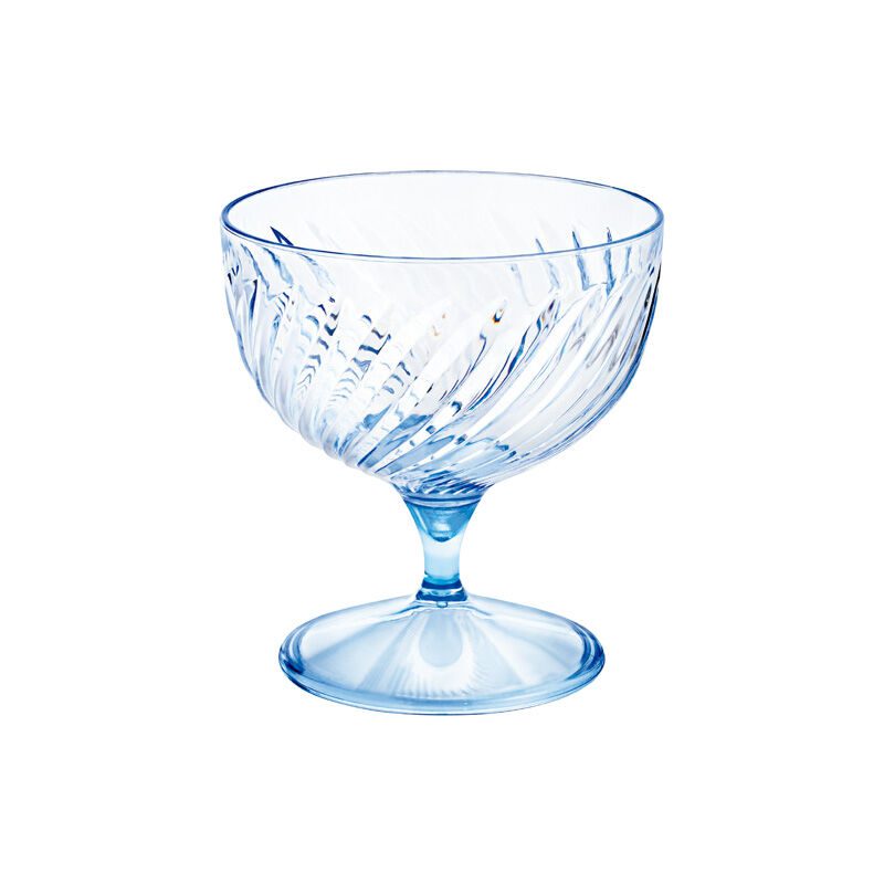 Tigela De Sobremesa Azul Cristal