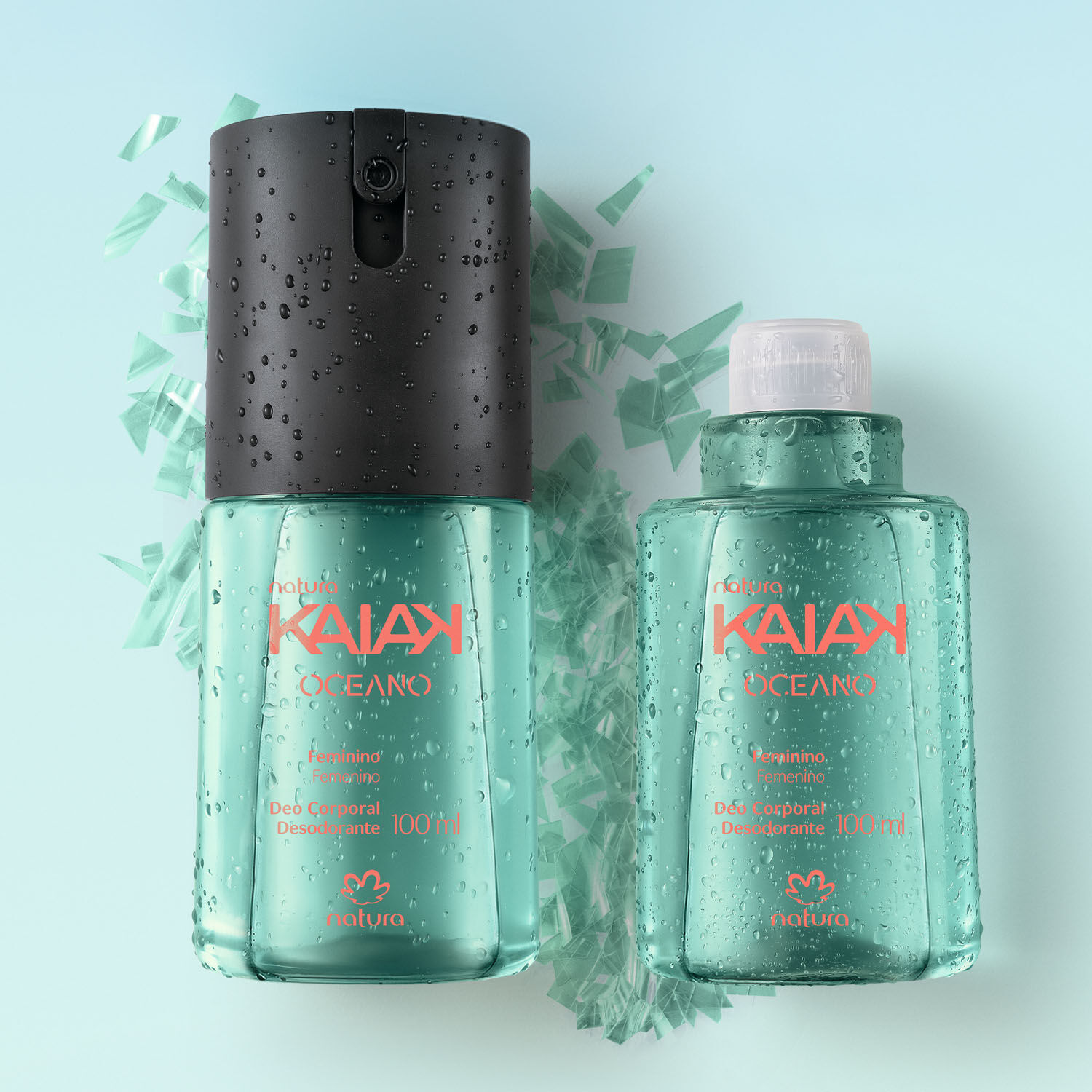 1782875596 77 Kit Desodorante Corporal Kaiak Oceano Feminino com Refil