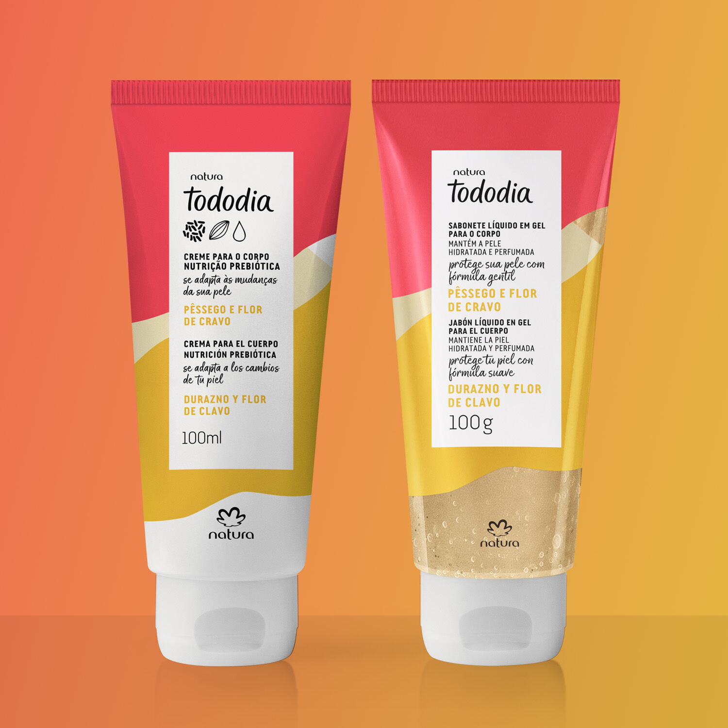1782928059 129 Kit Creme para o Corpo e Sabonete Liquido Tododia Pessego