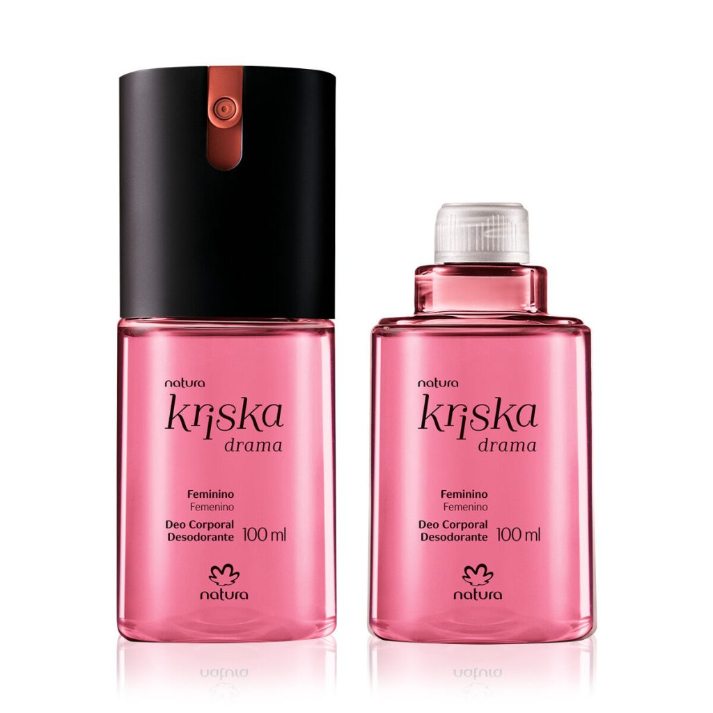Kit Desodorante Corporal Kriska Drama Feminino com Refil