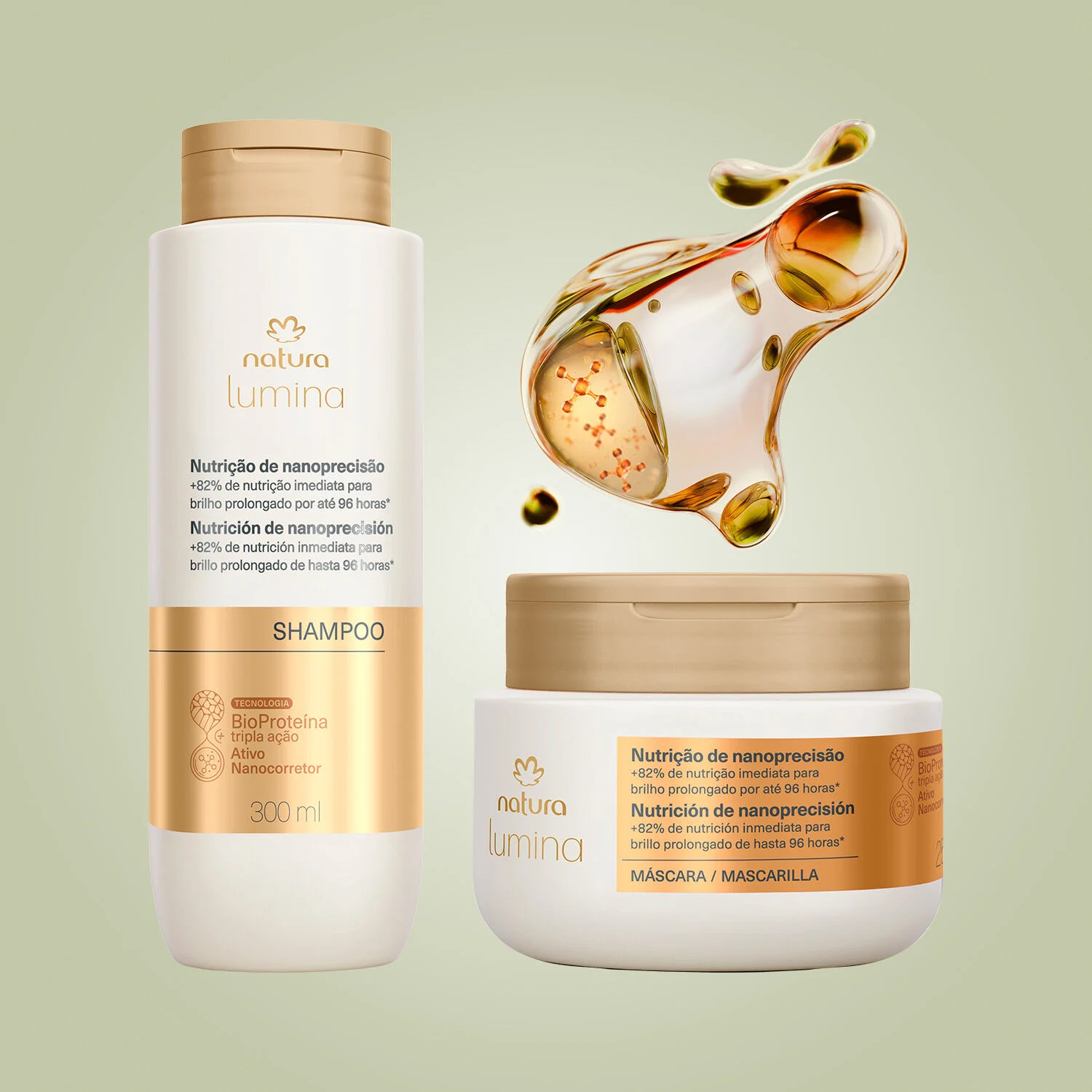 1787434131 475 Kit Lumina Nutricao e Nanoprecisao Shampoo e Mascara
