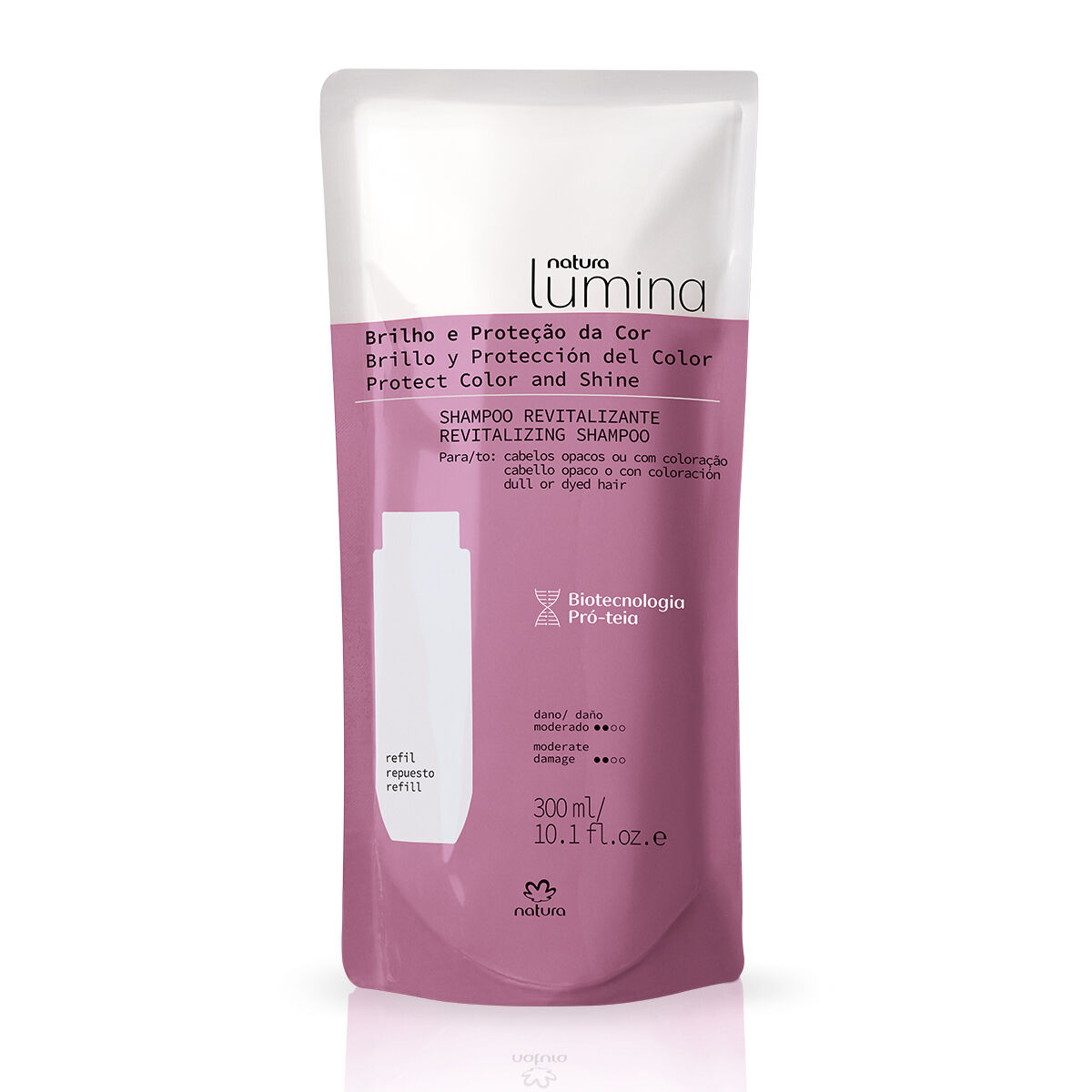 1787438906 596 Refil Shampoo Revitalizante para Cabelos Opacos ou com Coloracao Lumina